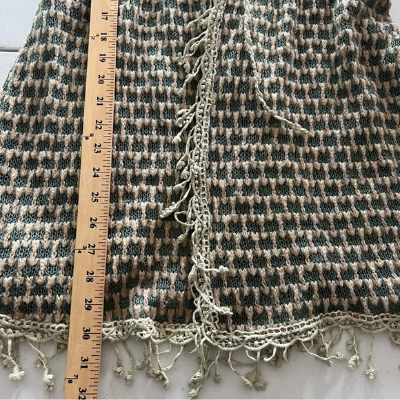 Ryu Anthropology Open Front Cardigan Boho Lace Crochet Duster Festival Sz M - Picture 15 of 16